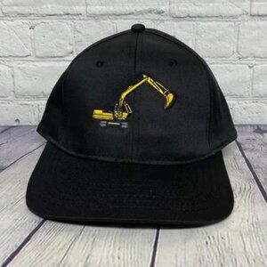 Vintage Hat Baseball Cap Embroidered Logo Adjustable Strap Black Trucker